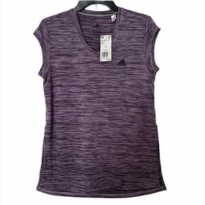 Adidas Women’s V Neck purple tee size Small- NWT